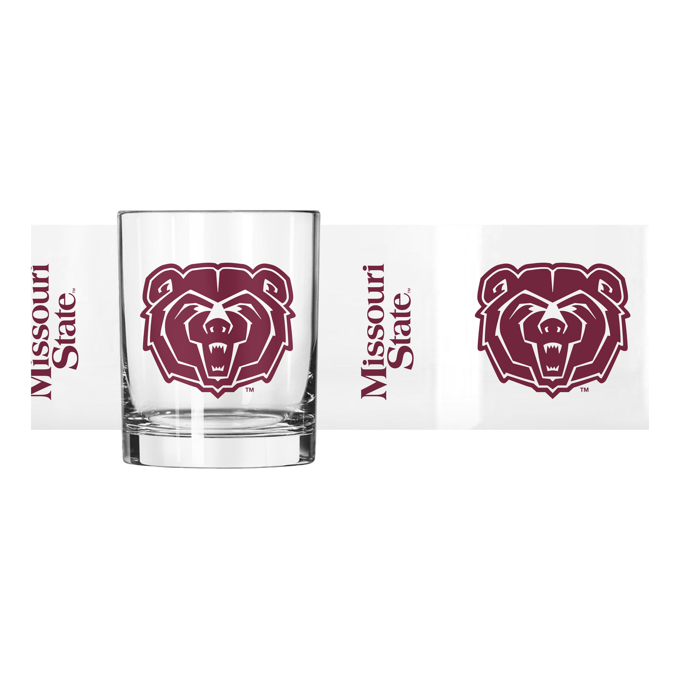 Missouri State 14oz Gameday Rocks Glass