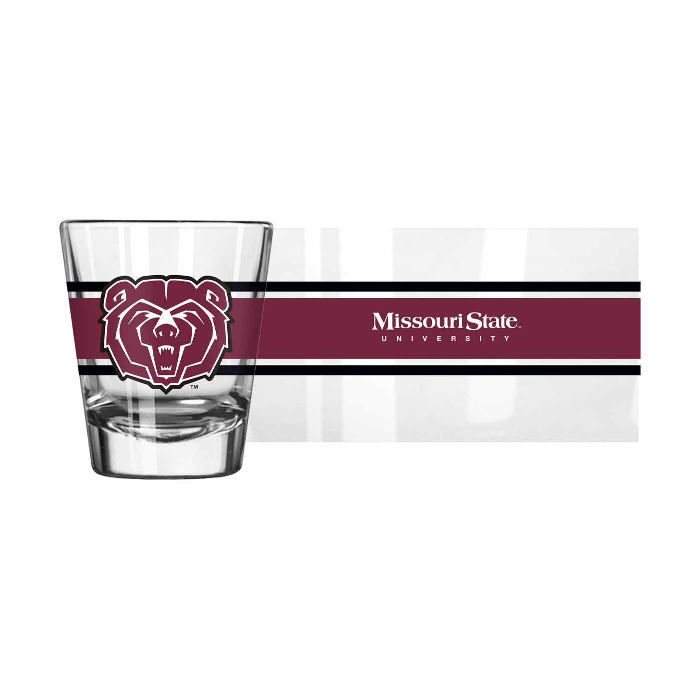 Missouri State 2oz Stripe Shot Glass