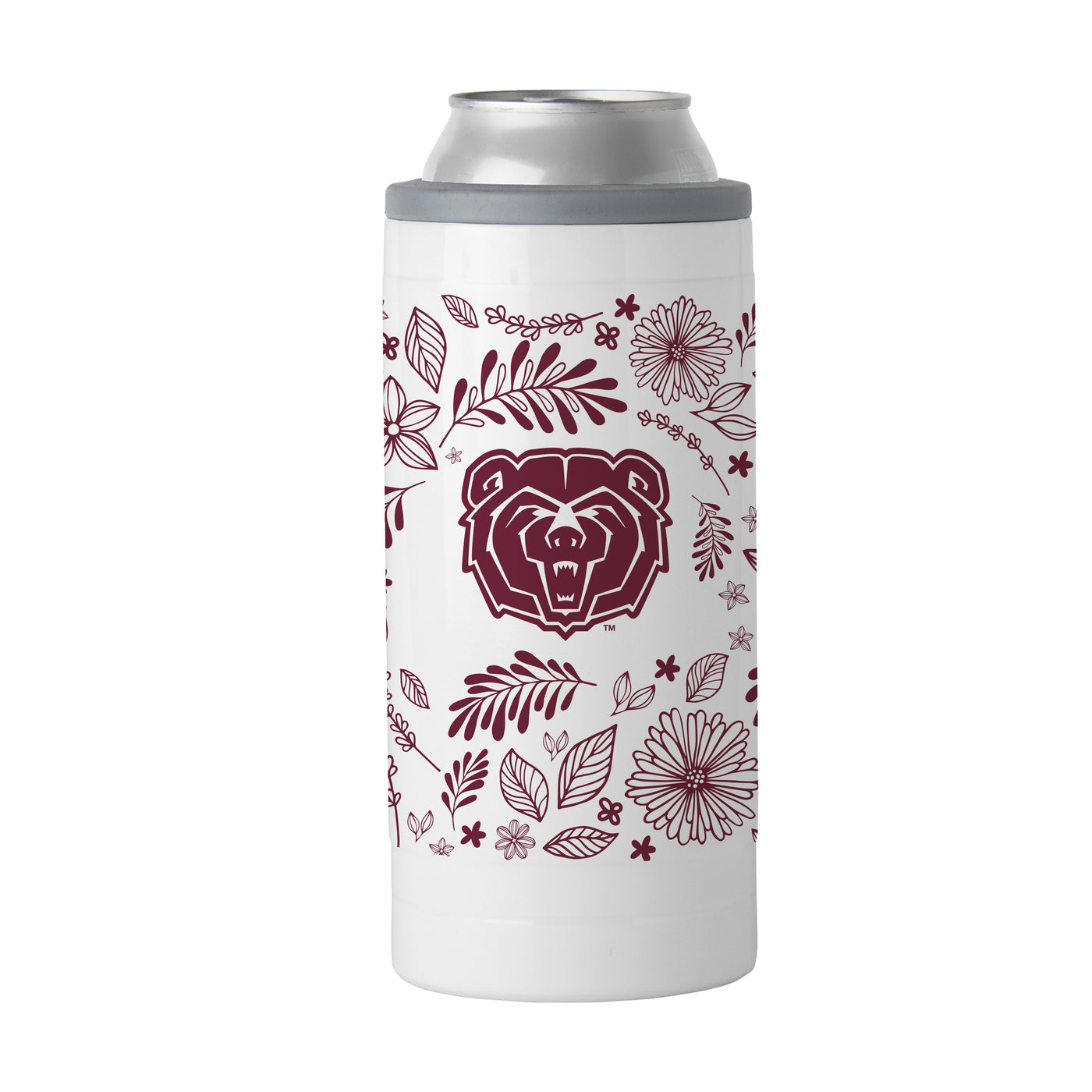 Missouri State 12oz Botanical Slim Can Coolie