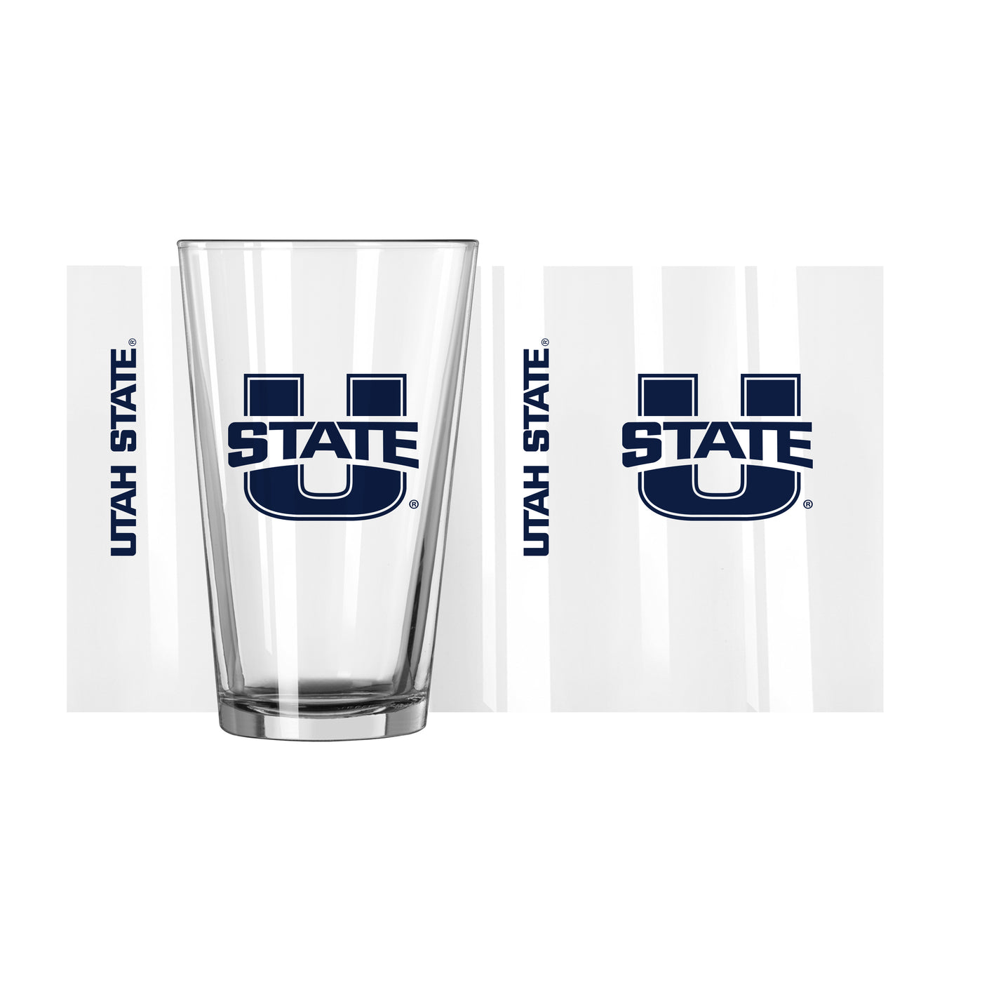 Utah State 16oz Gameday Pint Glass