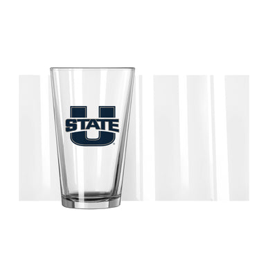 Utah State 16oz Logo Pint Glass