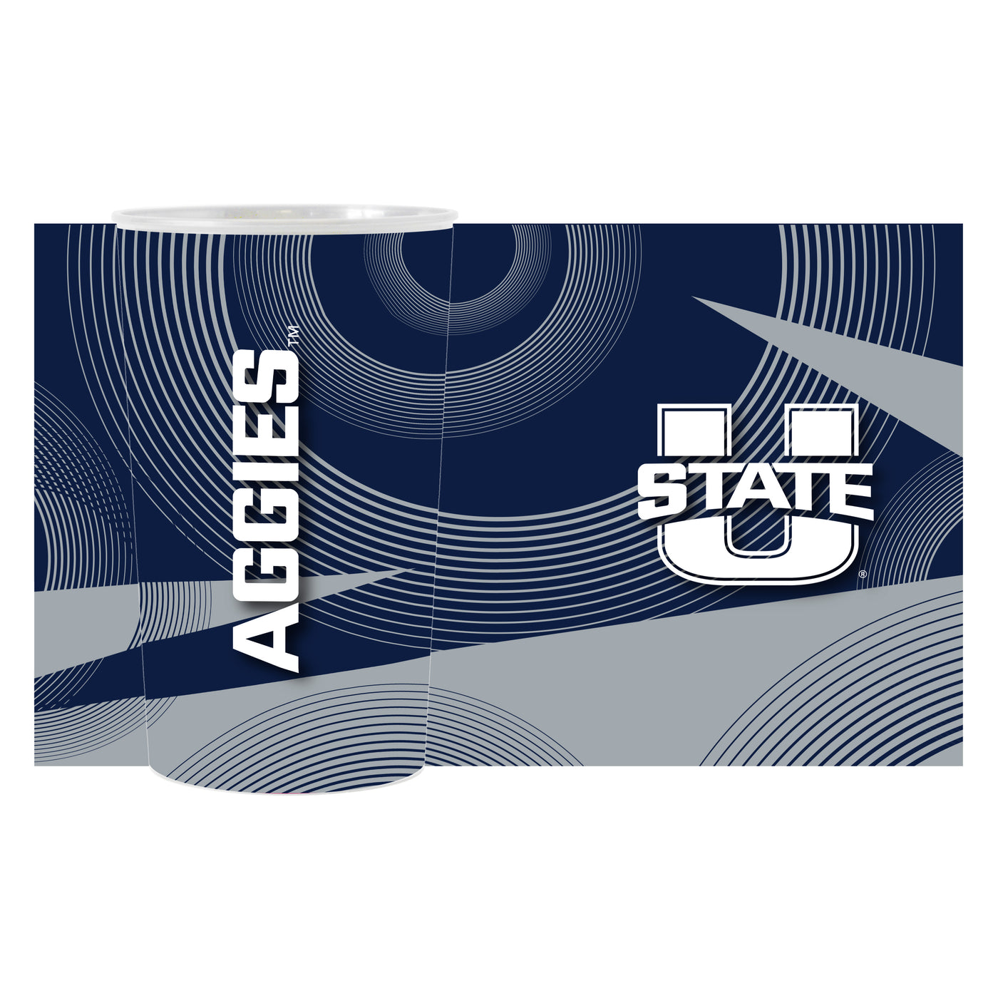 UT State Geo Pattern 4-Pack Hardwall Cup