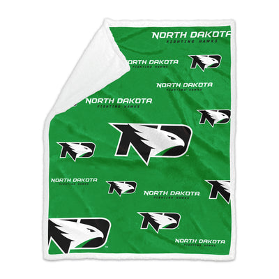 North Dakota 50x60 Plush Sherpa Throw - Logo Brands