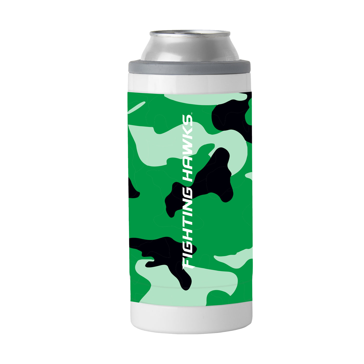 North Dakota Camo Swagger 12oz Slim Can Coolie