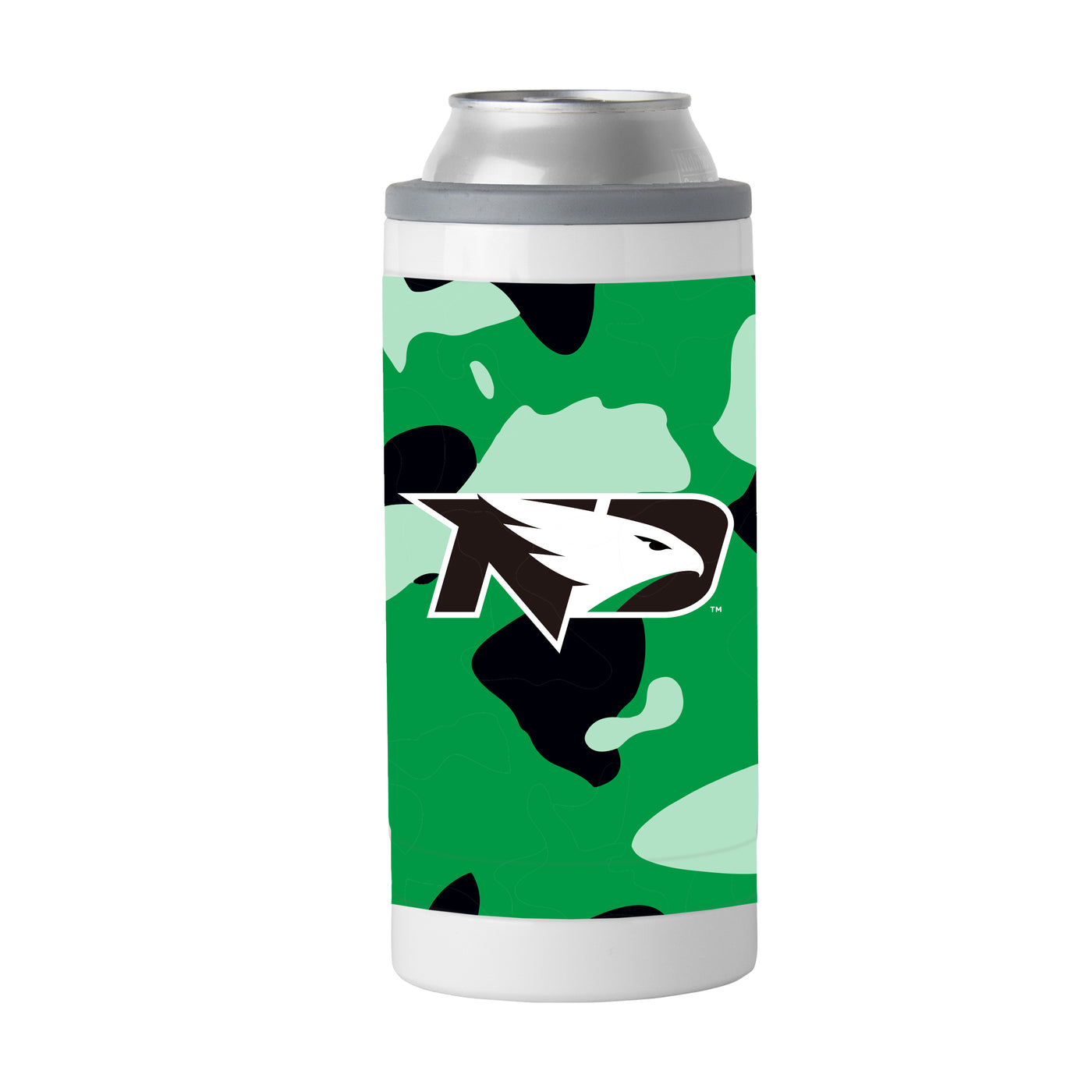 North Dakota Camo Swagger 12oz Slim Can Coolie