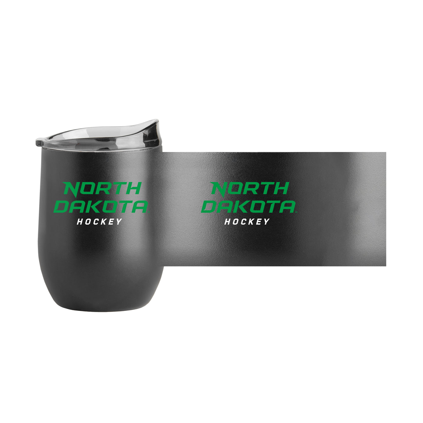 North Dakota Hockey 16oz Powder Coat Curved Beverage