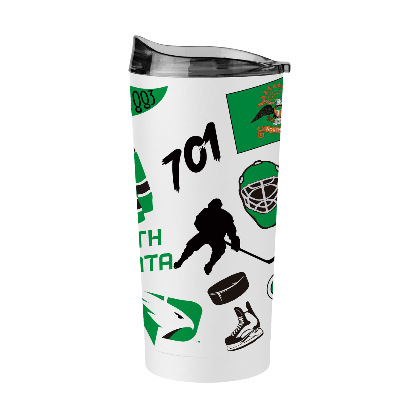 North Dakota Hockey 20oz Native Powder Coat Tumbler