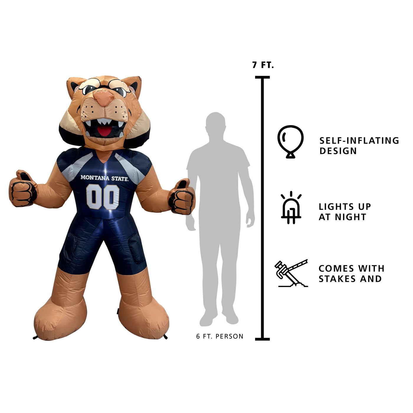 Montana State Yard Inflatable Mascot