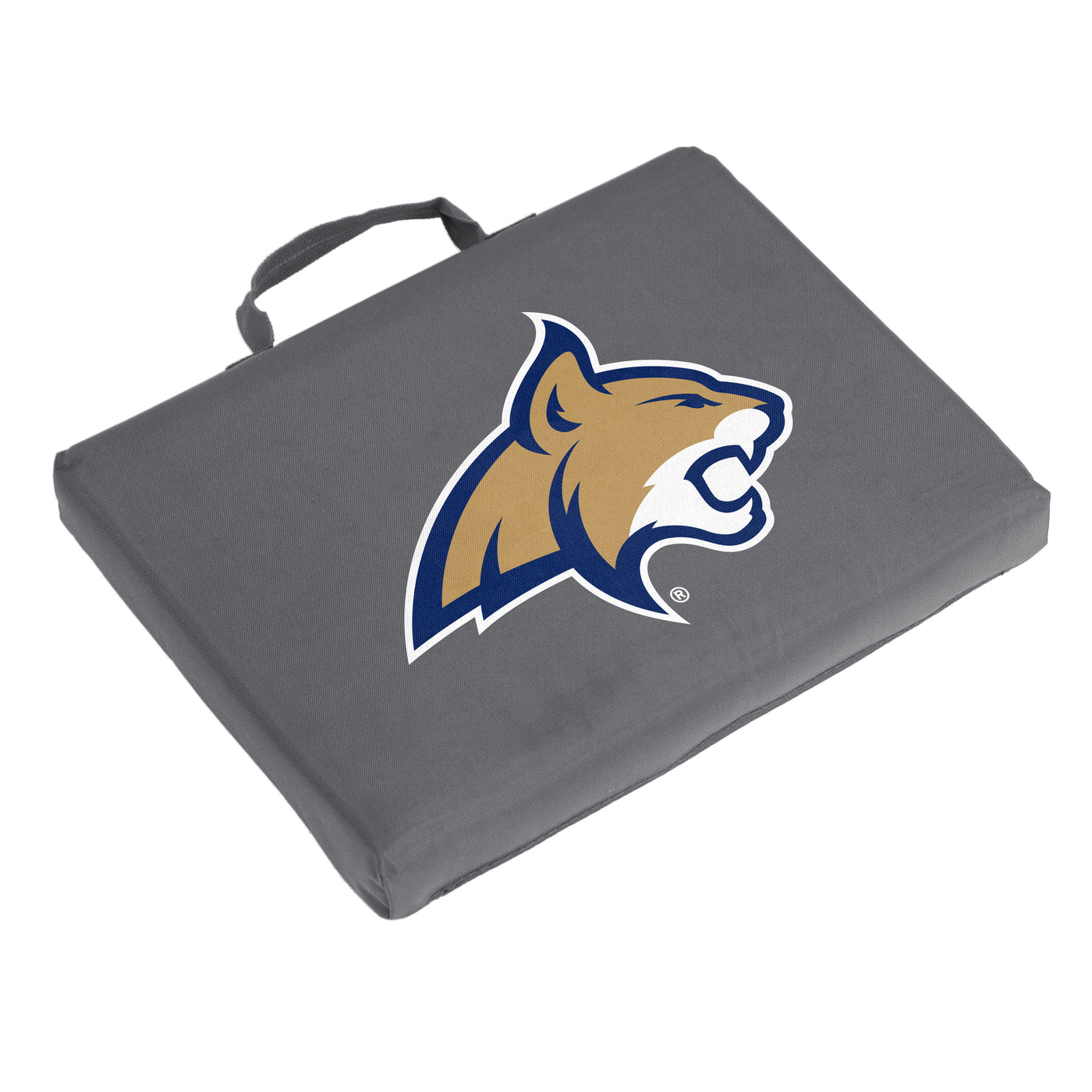 Montana State Charcoal Bobcat Logo Bleacher Cushion
