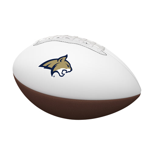 Montana State Mini Autograph Football by Logo Brands, recreation football with Montana State team logo and space for signatures.