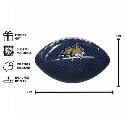 Montana State Carbon Fiber Mini Size Glossy Football