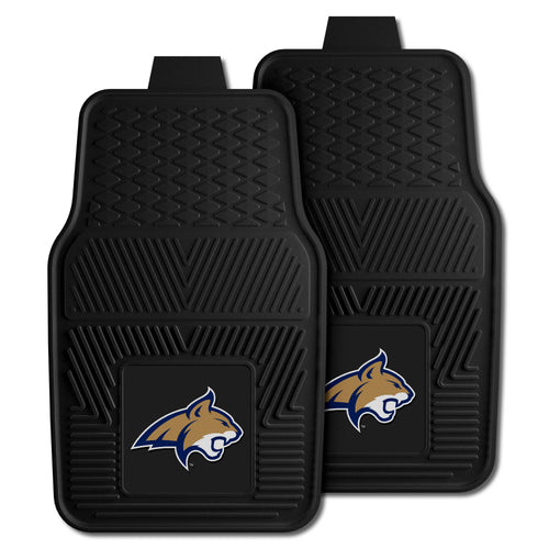 Auto mat set featuring vinyl car mats from Logo Brands, including two mats with "Mont St" design for vehicle protection.