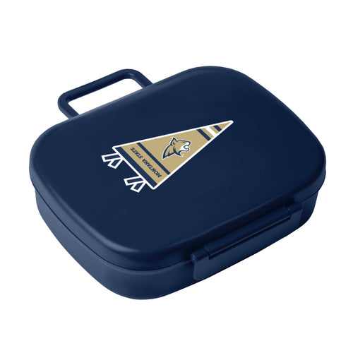 Montana State Travel Pennant Lunch Box cooler by Logo Brands, featuring colorful Montana State design and insulated interior.