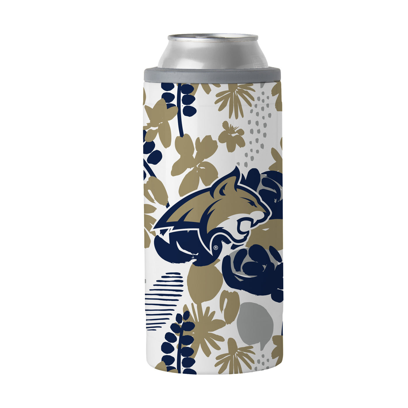 Montana State 12oz Floral Slim Can Coolie