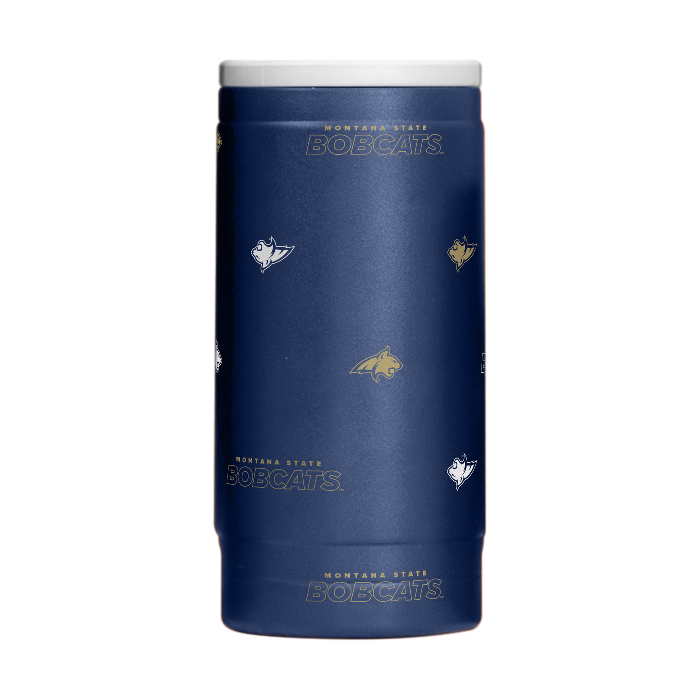 Montana State 12oz Step And Repeat Powdercoat SlimCan Coolie
