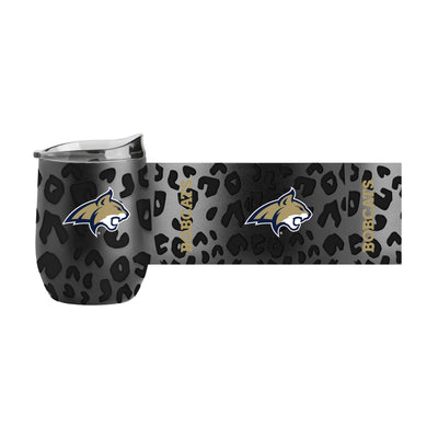 MT State Leopard 16oz Black Powdercoat Curved Beverage