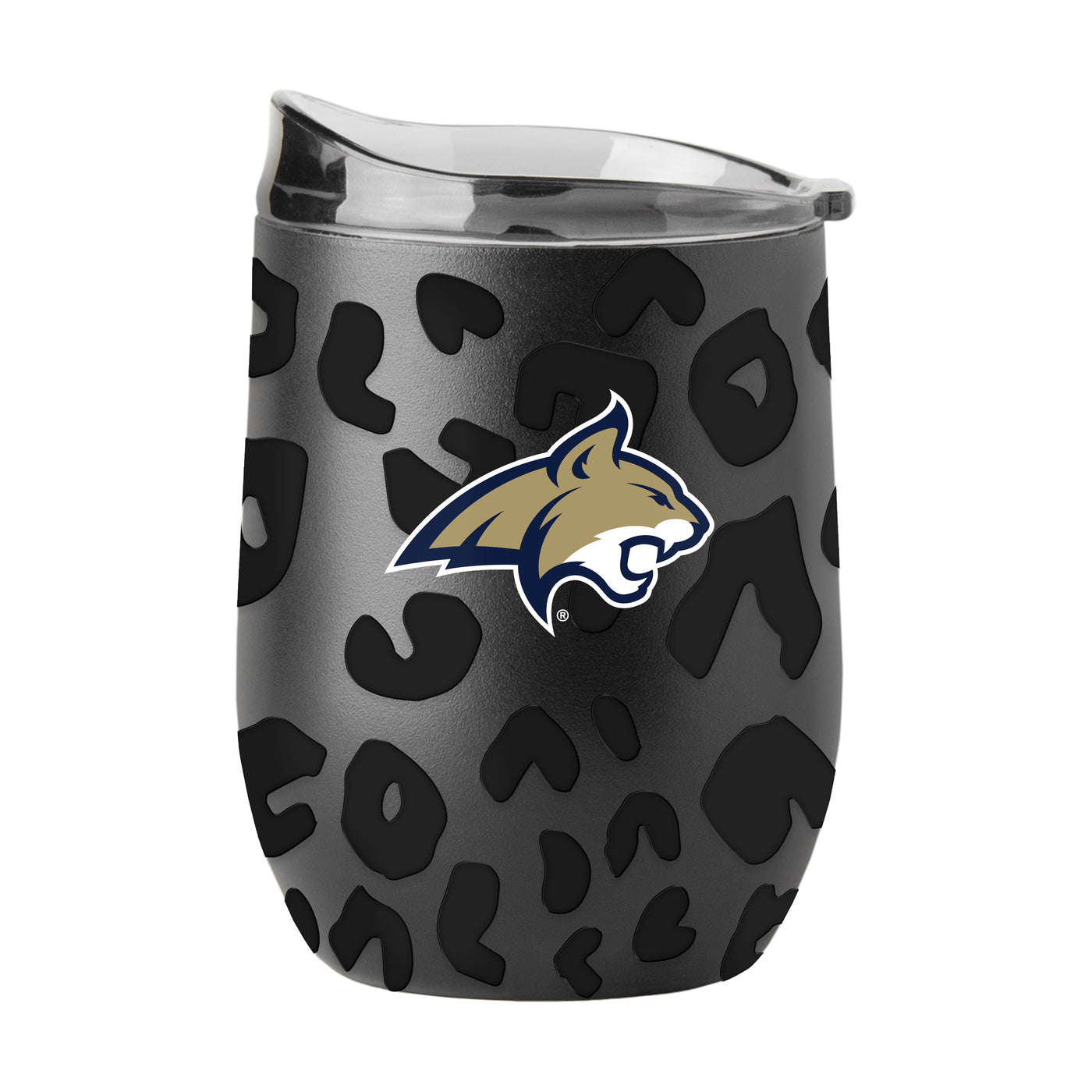MT State Leopard 16oz Black Powdercoat Curved Beverage