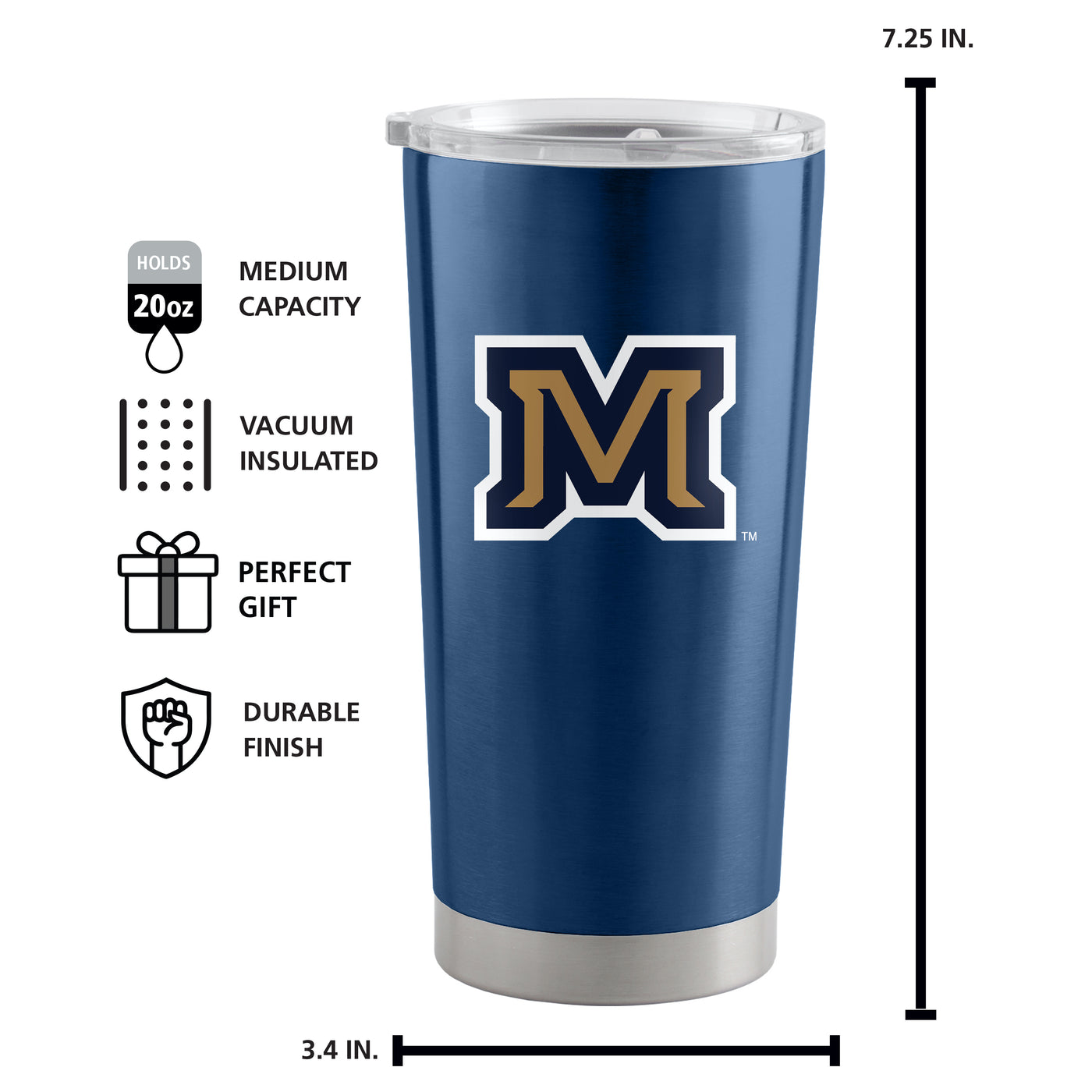Montana State 20oz Gameday Stainless Steel Tumbler