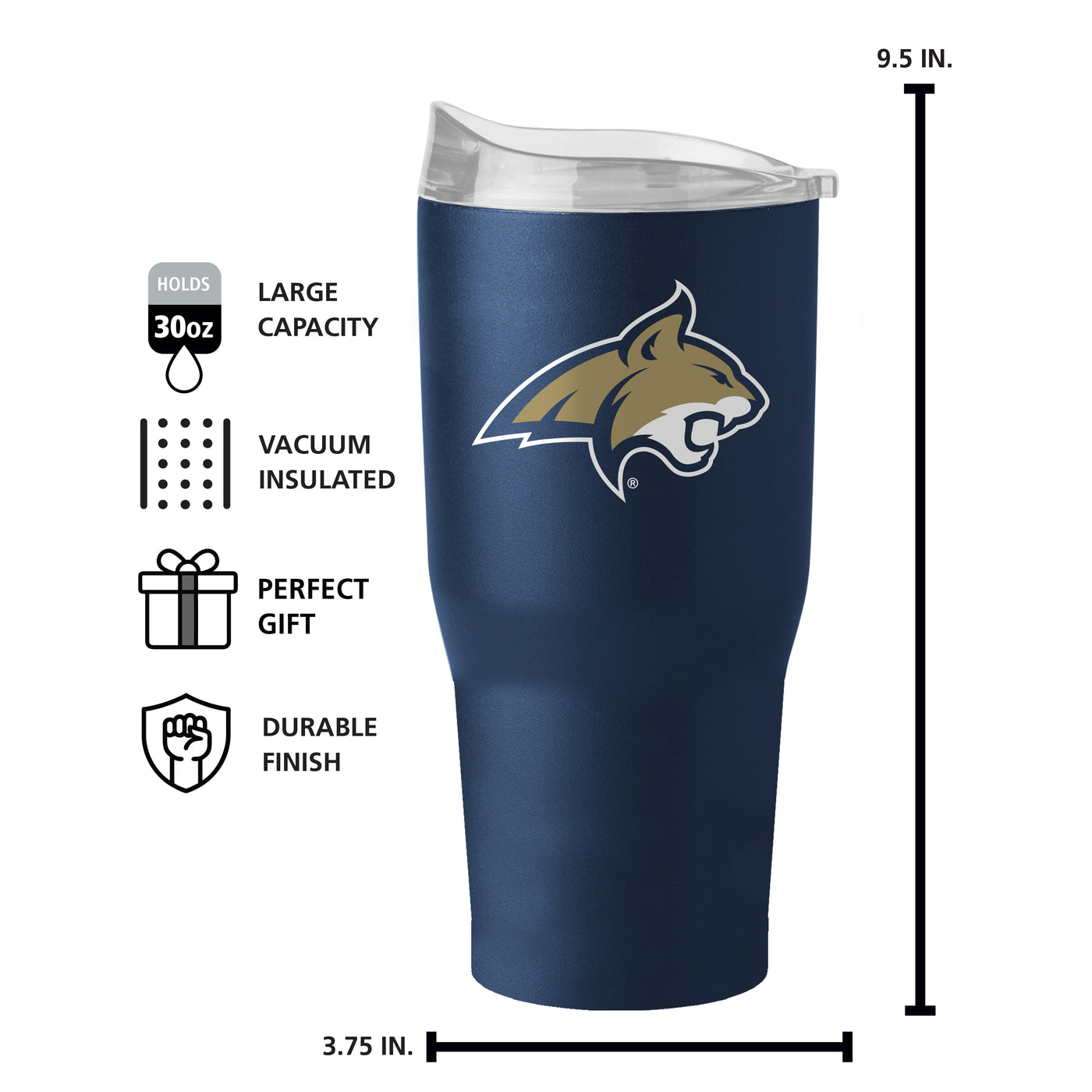 Montana State 30oz Flipside Powder Coat Tumbler