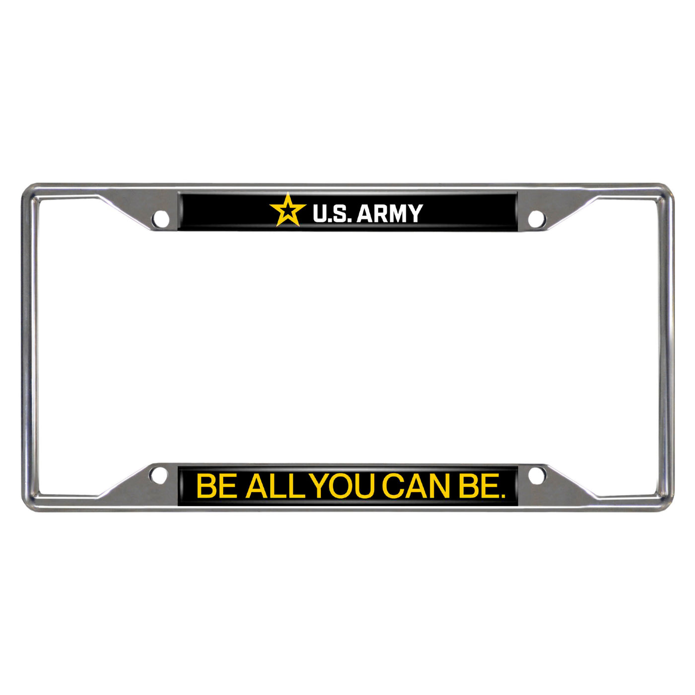 ARMY Chrome License Plate Frame