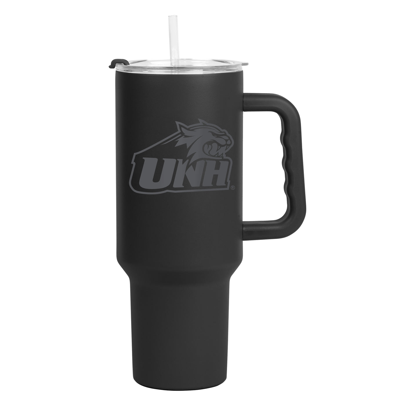 New Hampshire 40oz Black Tonal Powder Coat Tumbler