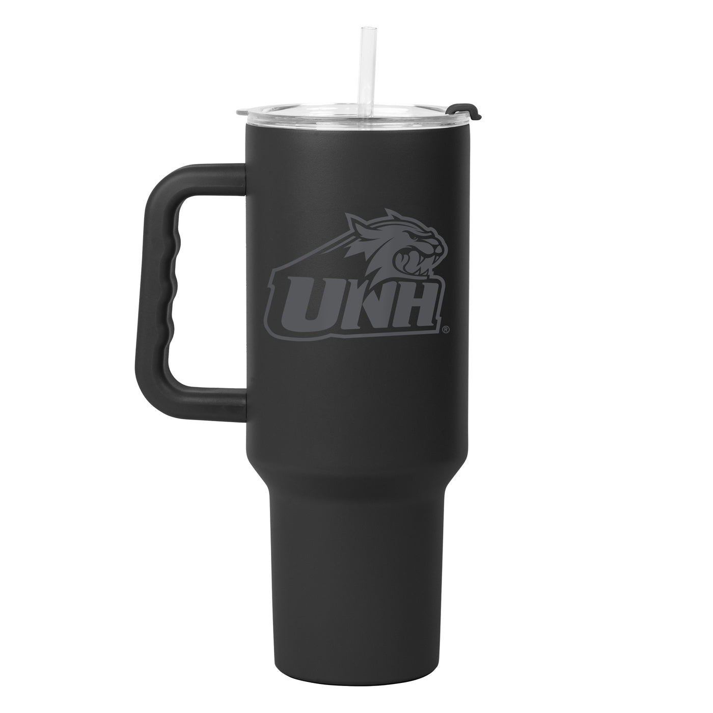 New Hampshire 40oz Black Tonal Powder Coat Tumbler