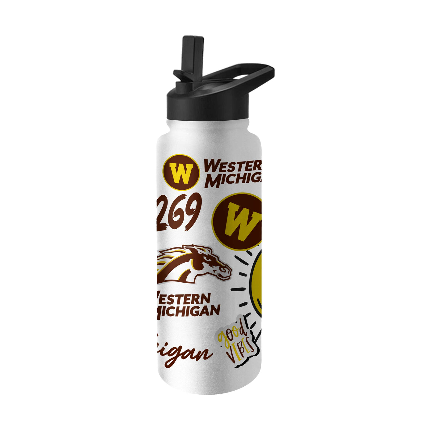 Western Michigan 34oz Native Quencher Bottle
