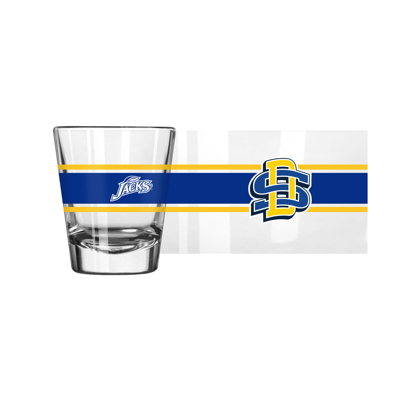 South Dakota State 2oz Stripe Shot Glass