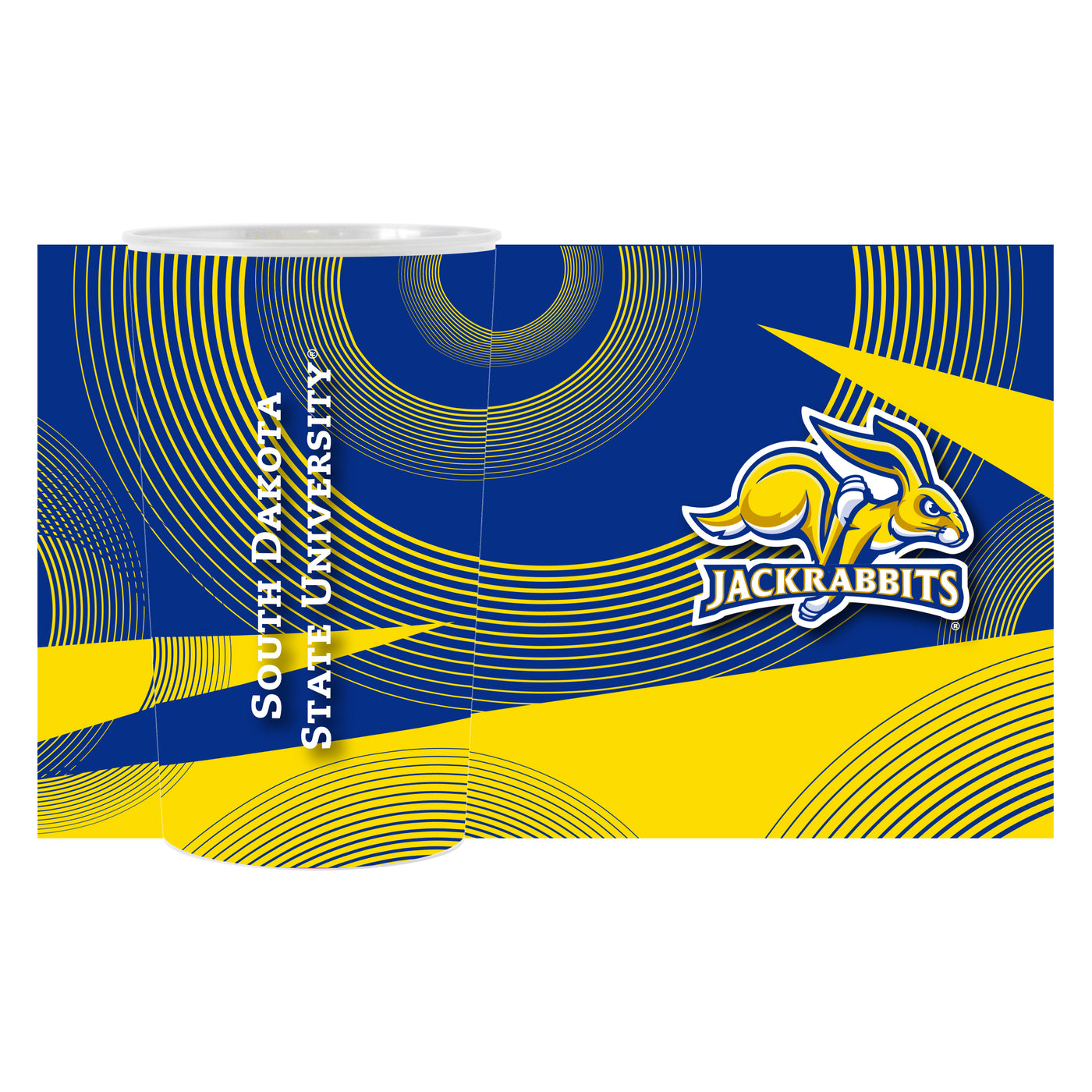 SD State Geo Pattern 4-Pack Hardwall Cup