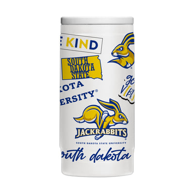 South Dakota State 12oz Native Powdercoat SlimCan Coolie