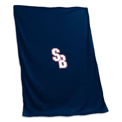 Stony Brook Navy Screened Sweatshirt Blanket - Logo Brands