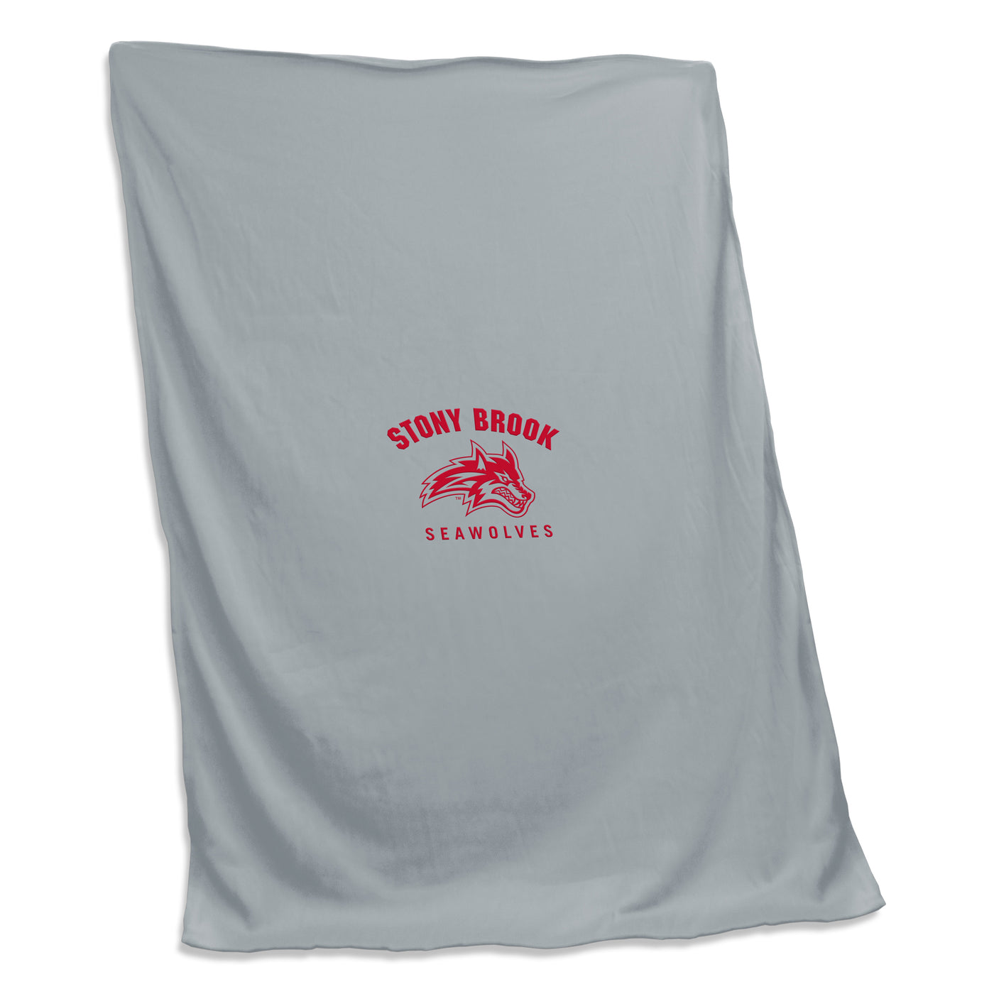 Stony Brook Gray Sweatshirt Blanket (Screened)