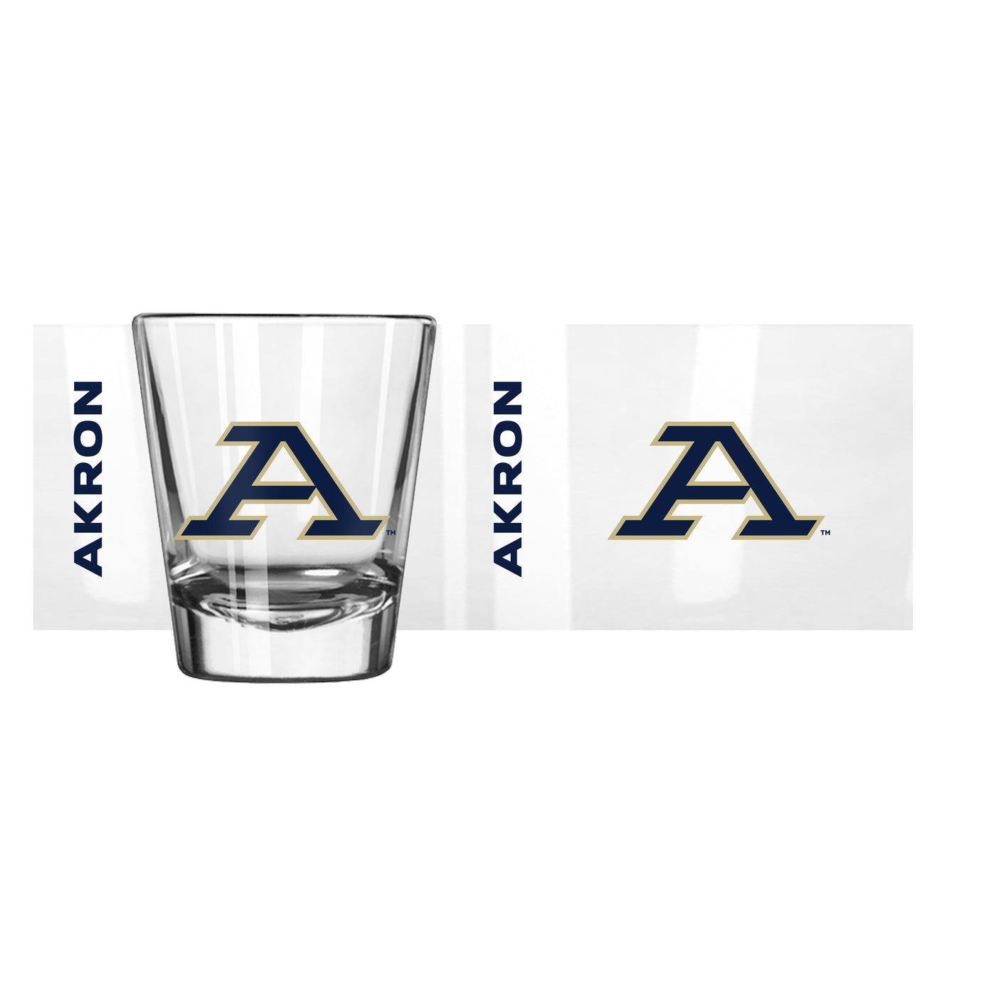 Akron 2oz Gameday Shot Glass - Logo Brands