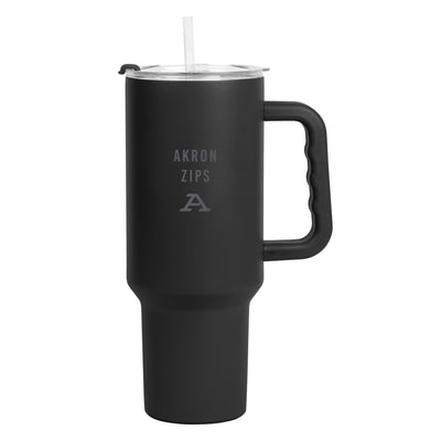 Akron 40oz Black Tonal Powder Coat Tumbler