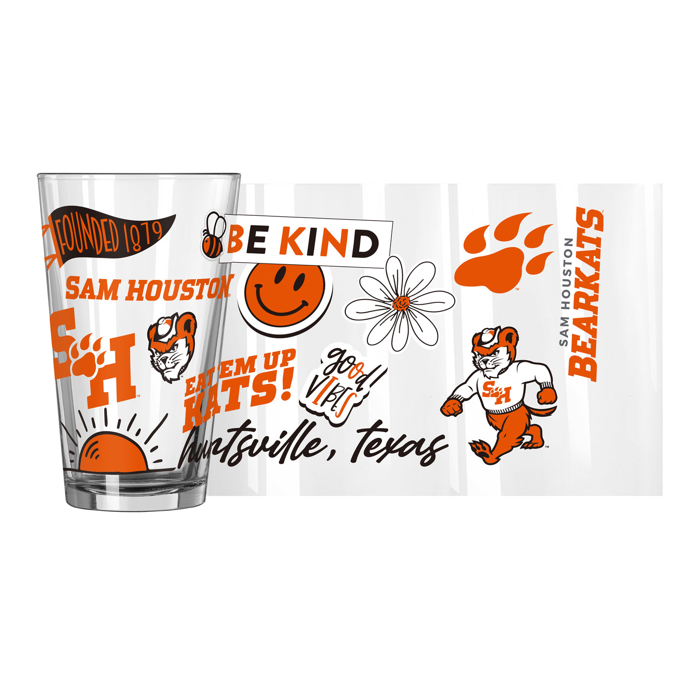 Sam Houston State 16oz Native Pint Glass