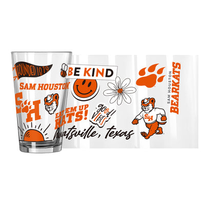 Sam Houston State 16oz Native Pint Glass