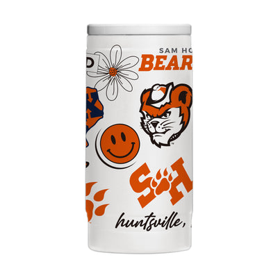 Sam Houston State 12oz Native Powdercoat SlimCan Coolie