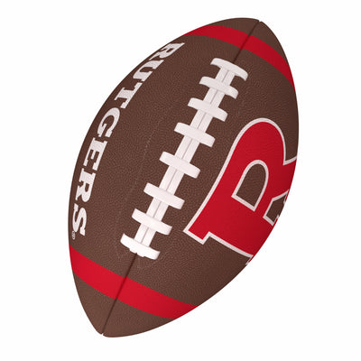 Rutgers Team Stripe Official-Size Composite Football