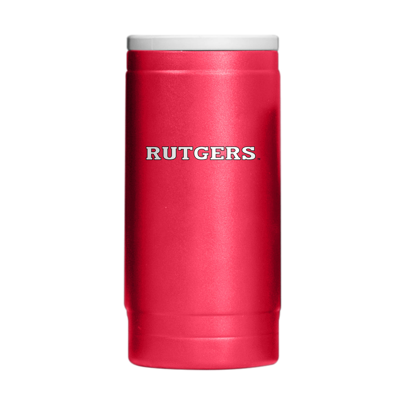 Rutgers 12oz Flipside Powdercoat SlimCan Coolie