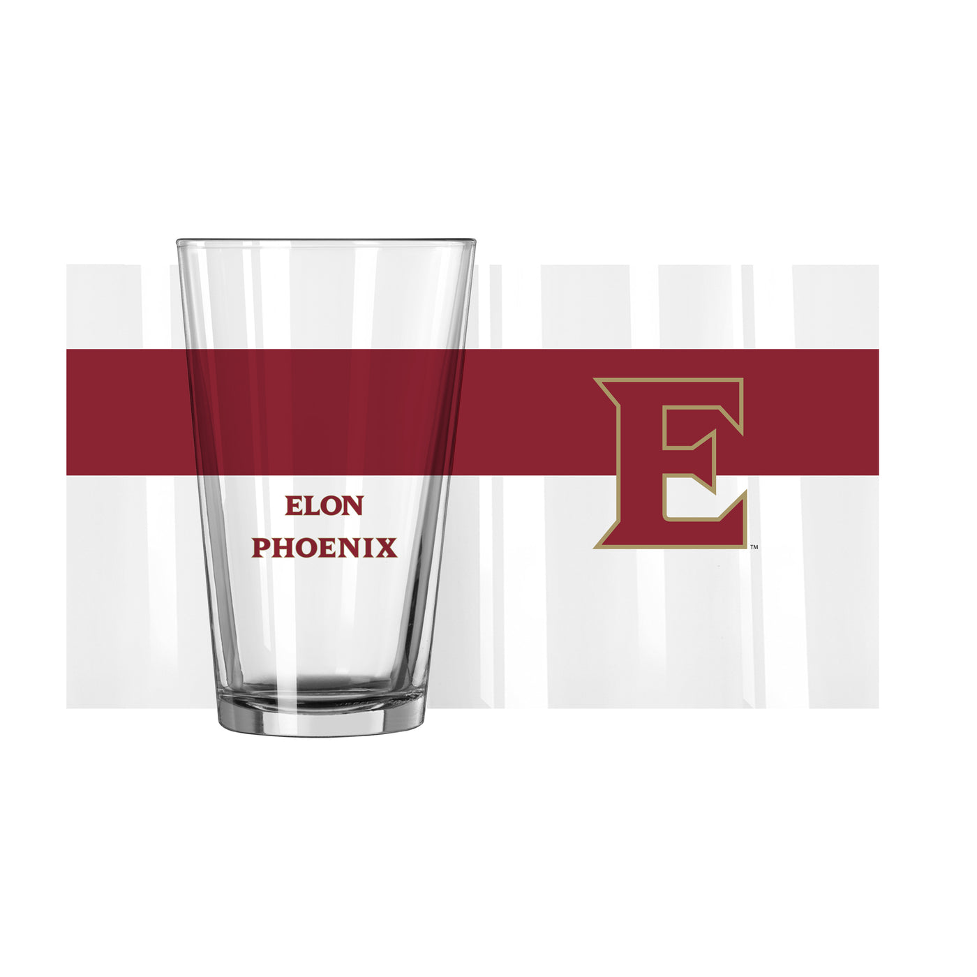 Elon 16oz Colorblock Pint Glass