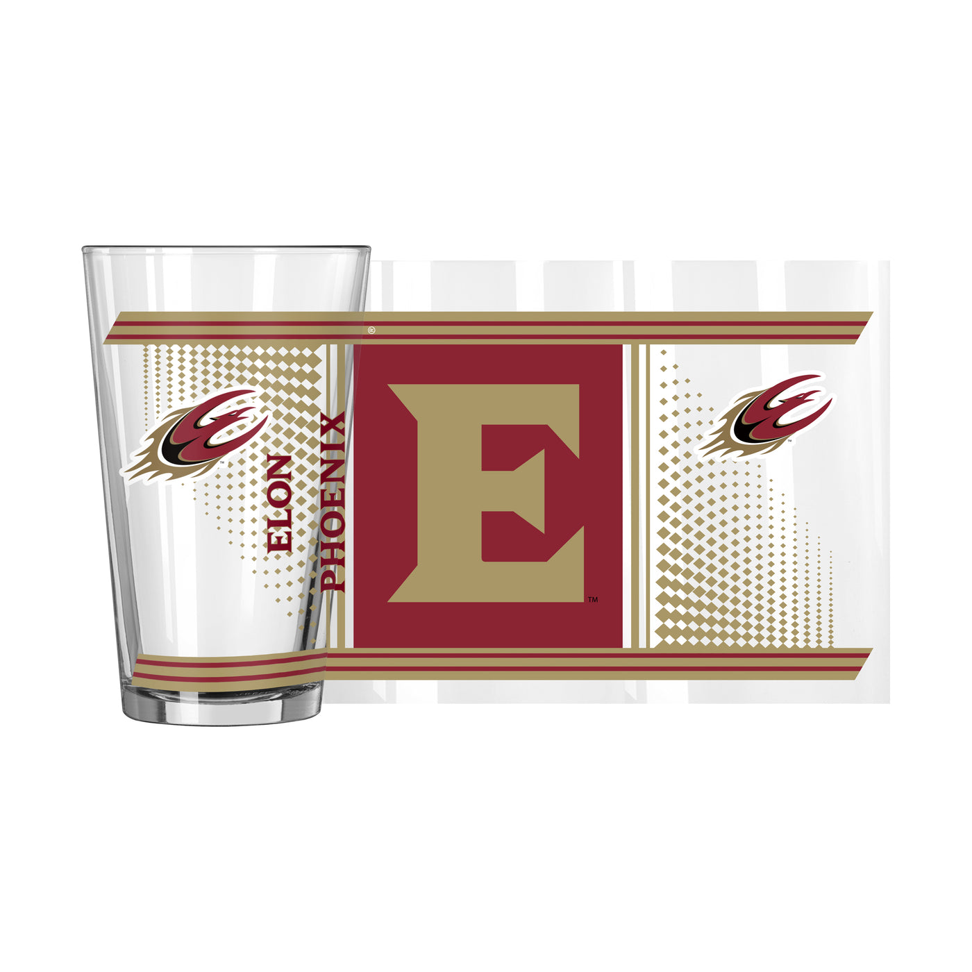 Elon 16oz Hero Pint Glass