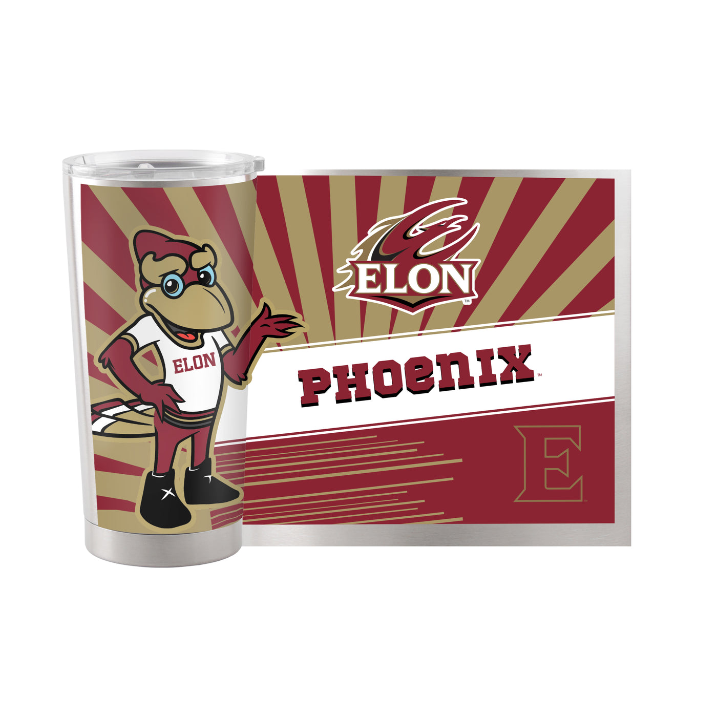 Elon 20oz Mascot Stainless Tumbler