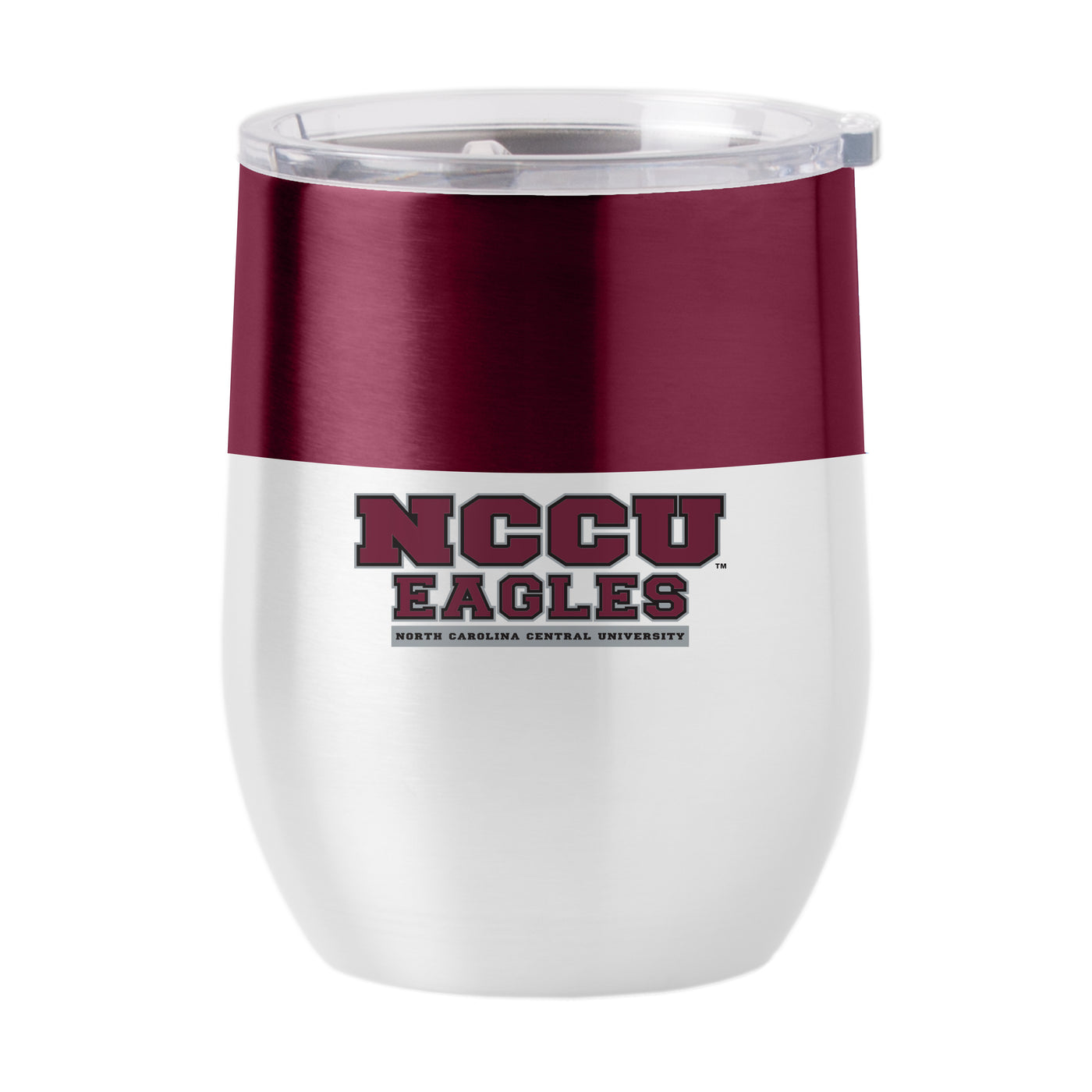 NC Central Colorblock 16oz Stainless Curved Beverage