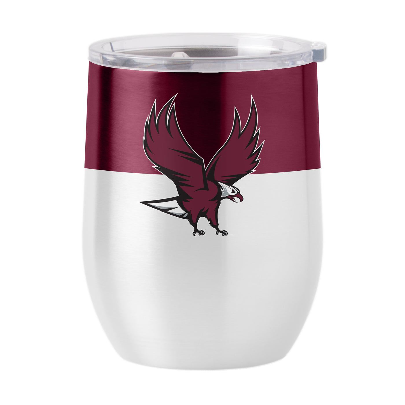 NC Central Colorblock 16oz Stainless Curved Beverage