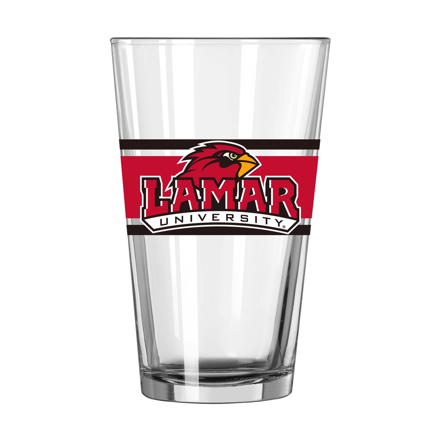 Lamar 16oz Stripe Pint Glass - Logo Brands