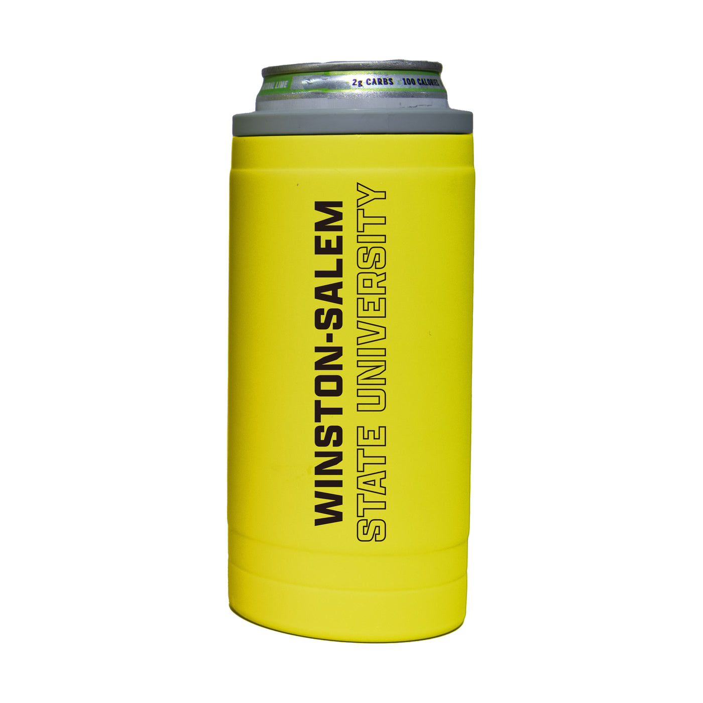 Winston Salem St 12oz Cru Stacked Soft Touch Slim Coolie - Logo Brands
