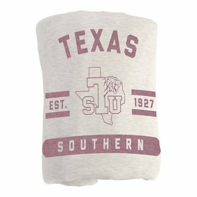 Texas Southern Oatmeal Sweatshirt Blanket