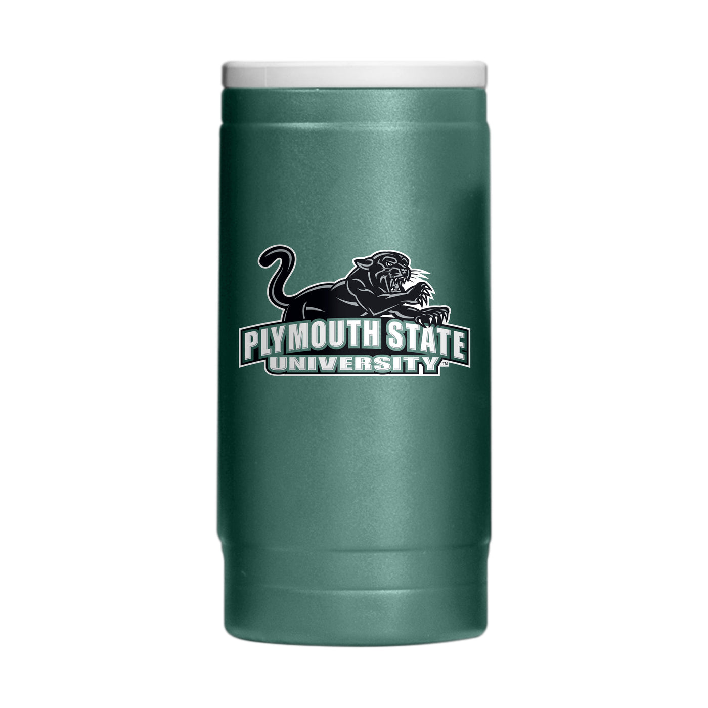 Plymouth State 12oz Logo Powdercoat SlimCan Coolie