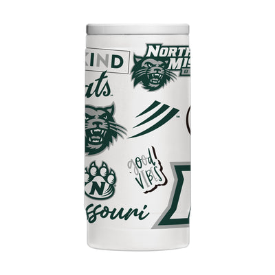 NW Missouri State 12oz Native Powdercoat SlimCan Coolie