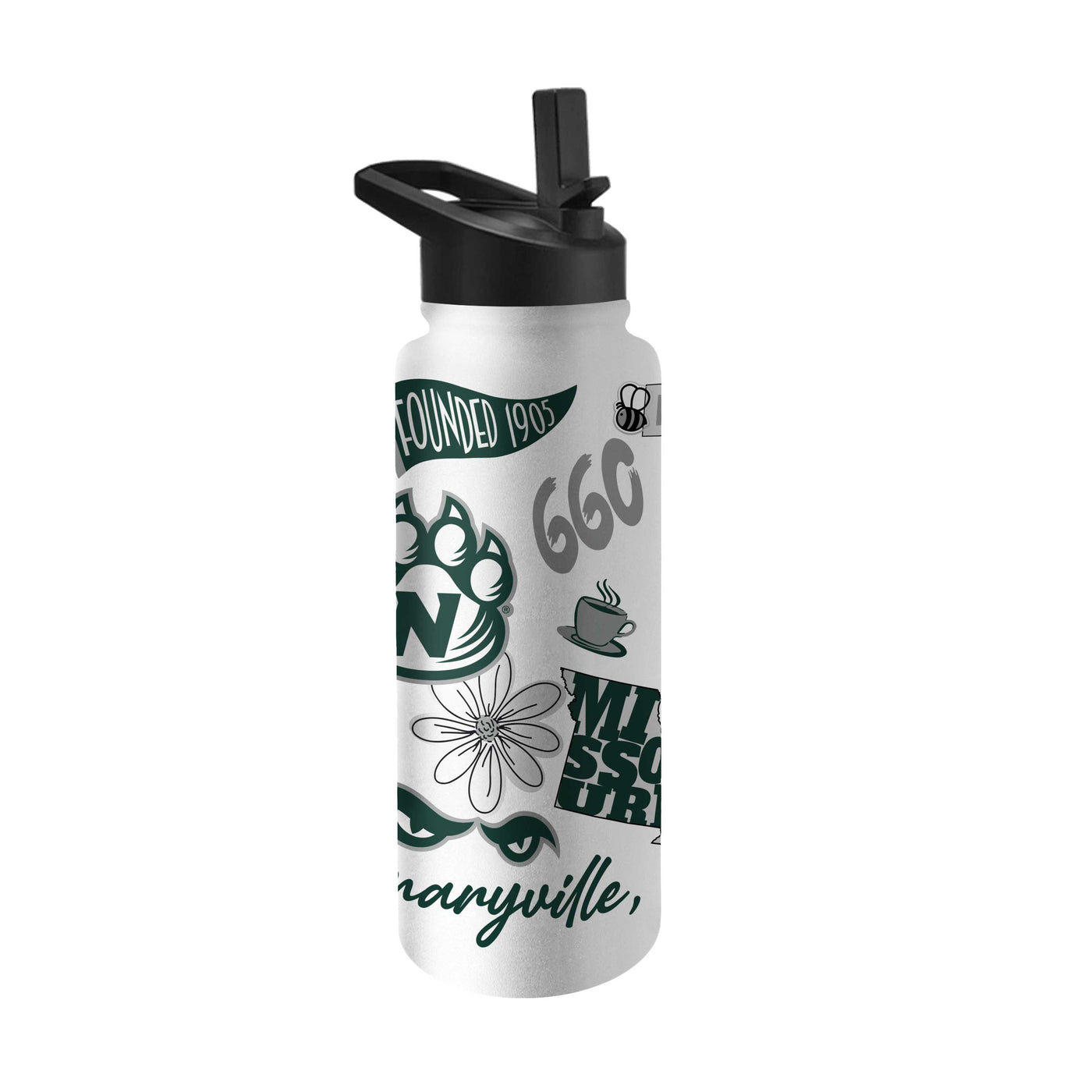 Northwest Missouri State 34oz Native Quencher Bottle